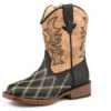 Roper Toddler Black And Tan Square Toe Boot