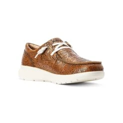 Ariat Women's Brown Floral Embossed Hilo 12 Ariat Women's Brown Floral Embossed Hilo -Moderoo Store 10042508 medial