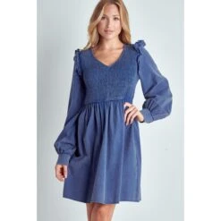 Washed Smocked Bust Flare Dress -Moderoo Store 17540743 6db0d473 24fd 4486 ac49 7d6995c7c139