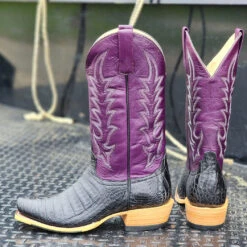 Horse Power Black Caiman Belly Boots 9 Horse Power Black Caiman Belly Boots -Moderoo Store 20230516 124525