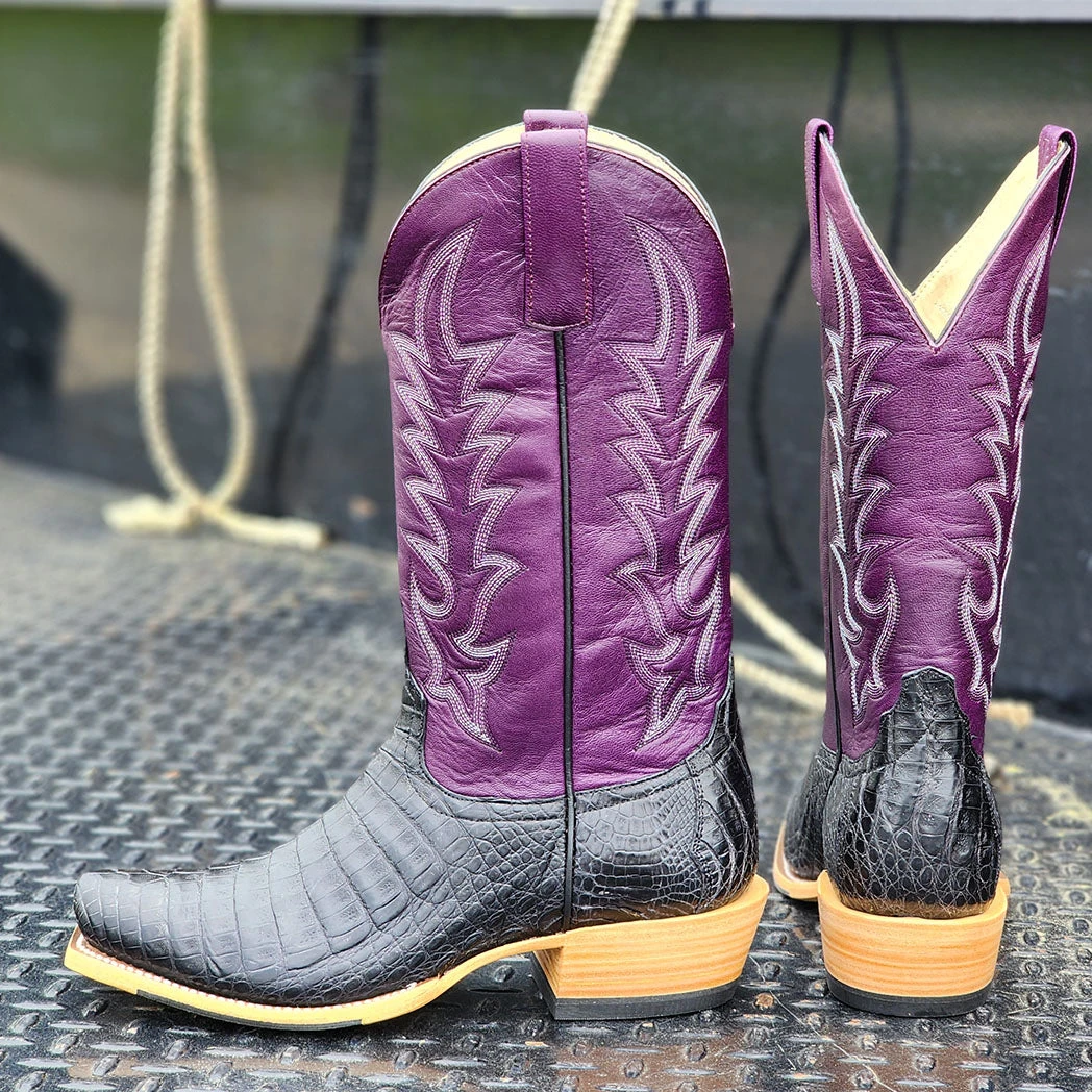 Horse Power Black Caiman Belly Boots 5 Horse Power Black Caiman Belly Boots - Image 5