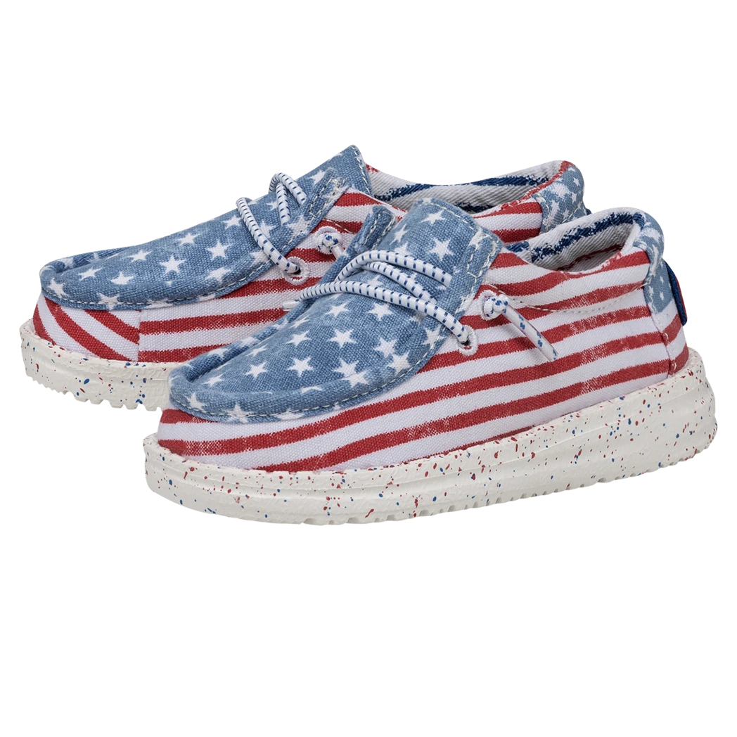 Heydude Hey Dude Wally Toddler Patriotic Stars & Stripes 1 Heydude Hey Dude Wally Toddler Patriotic Stars & Stripes