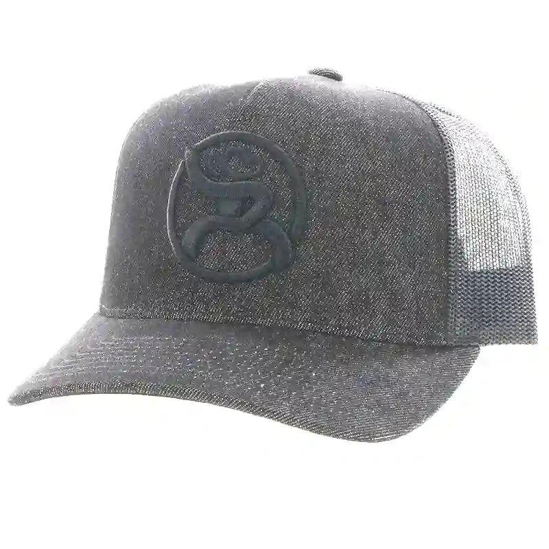 Hooey Youth High Profile Black Cap-Black Hooey O Patch 1 Hooey Youth High Profile Black Cap-Black Hooey O Patch
