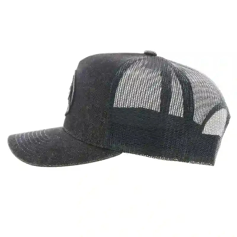 Hooey Youth High Profile Black Cap-Black Hooey O Patch 2 Hooey Youth High Profile Black Cap-Black Hooey O Patch - Image 2