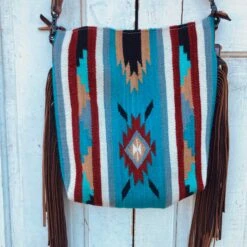 American Darling Aztec Blanket Fringe Cross Body -Moderoo Store ADBG208b