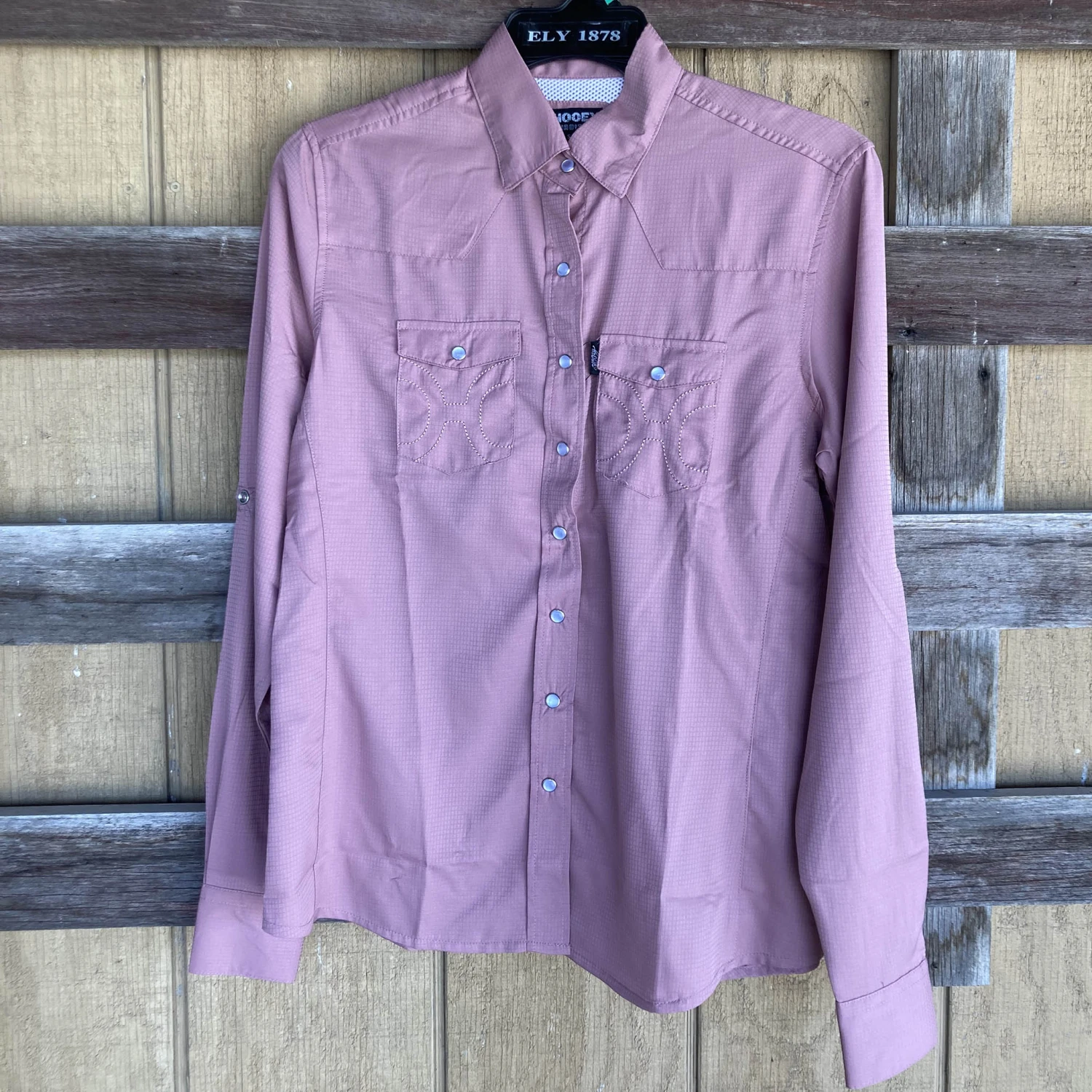 Hooey "Sol" Ladies Ash Rose Long Sleeve Shirt 1 Hooey "Sol" Ladies Ash Rose Long Sleeve Shirt