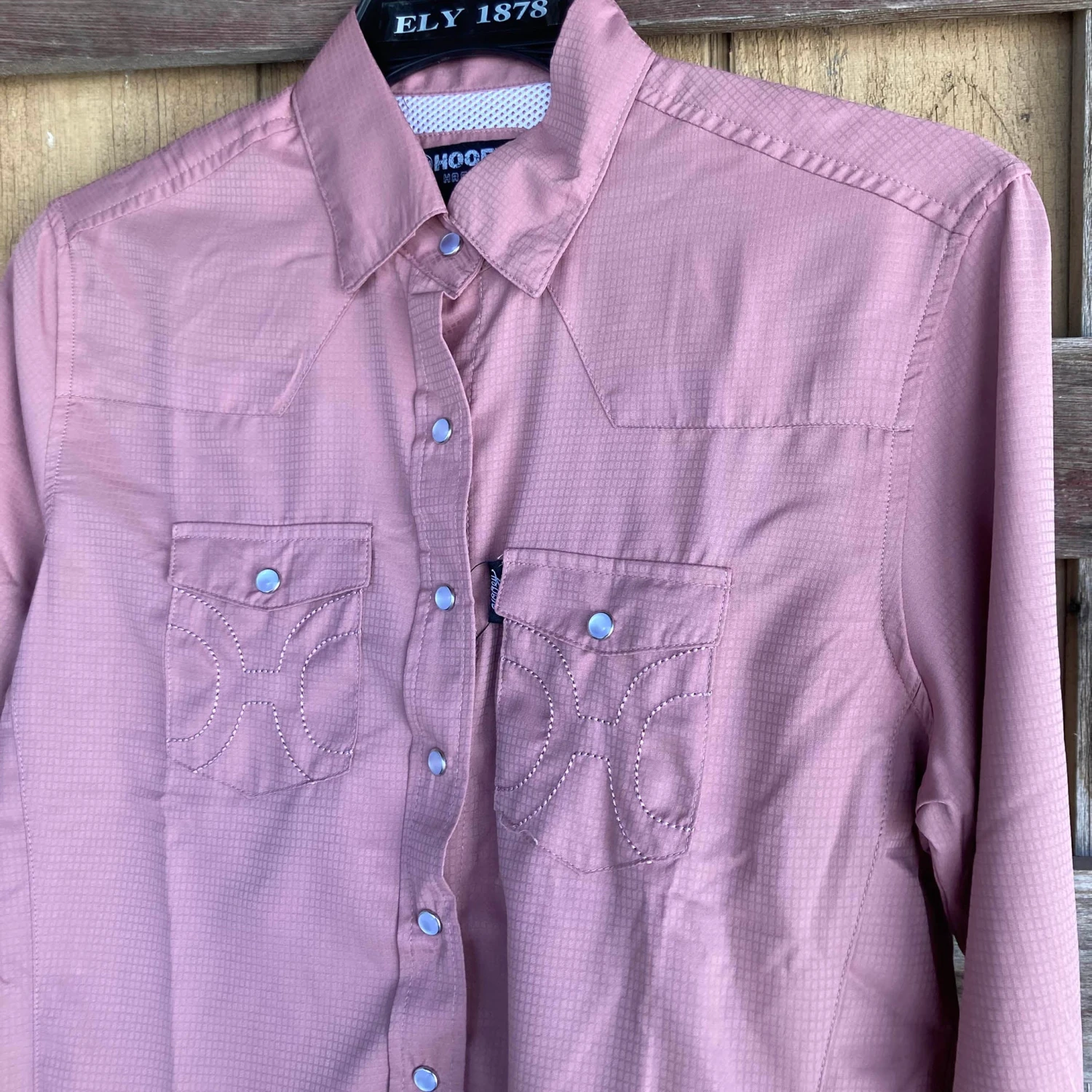 Hooey "Sol" Ladies Ash Rose Long Sleeve Shirt 2 Hooey "Sol" Ladies Ash Rose Long Sleeve Shirt - Image 2