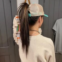 McIntire Saddlery Let's Go Brandin' Mint Ponytail Cap -Moderoo Store IMG 5661