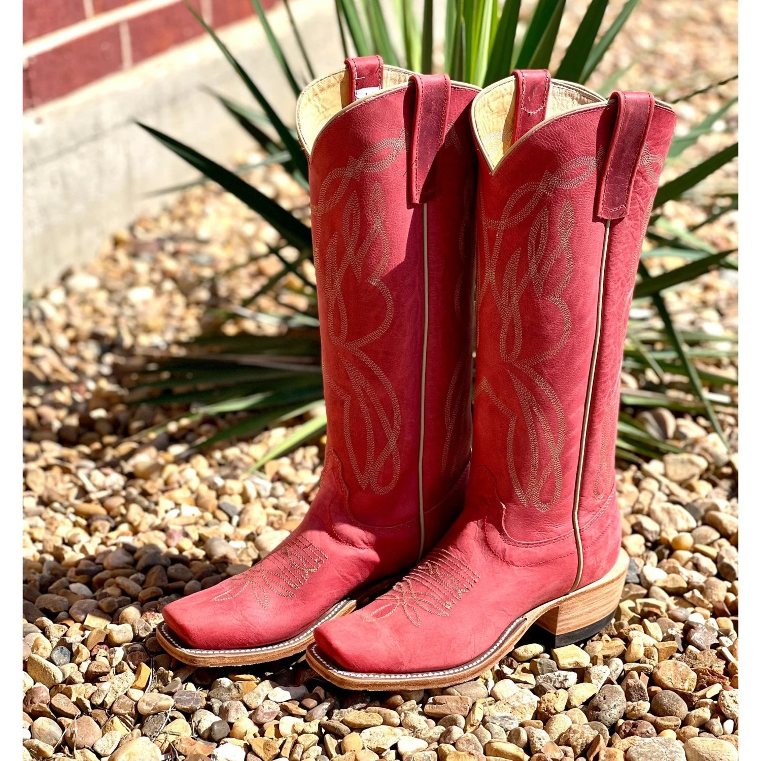 Olathe Cherry Red Buffamonte Boots 1 Olathe Cherry Red Buffamonte Boots