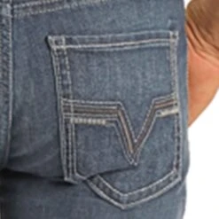 Rock & Roll Regular Fit Straight Leg Dark Wash Stretch Jeans -Moderoo Store M1P2776 P fb3292b3 8ef7 47f6 93a9 944c237c1c25