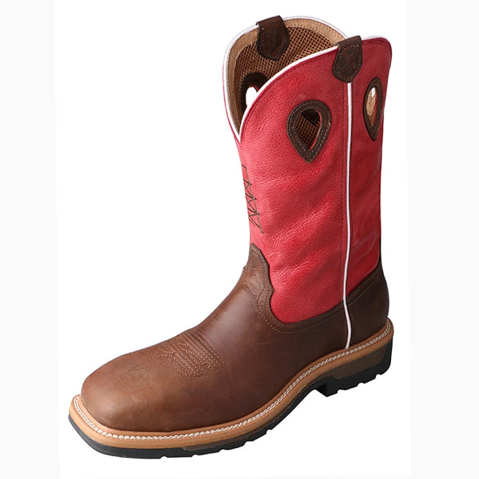 Twisted X Men's Red Composite Square Toe Waterproof Boot 1 Twisted X Men's Red Composite Square Toe Waterproof Boot