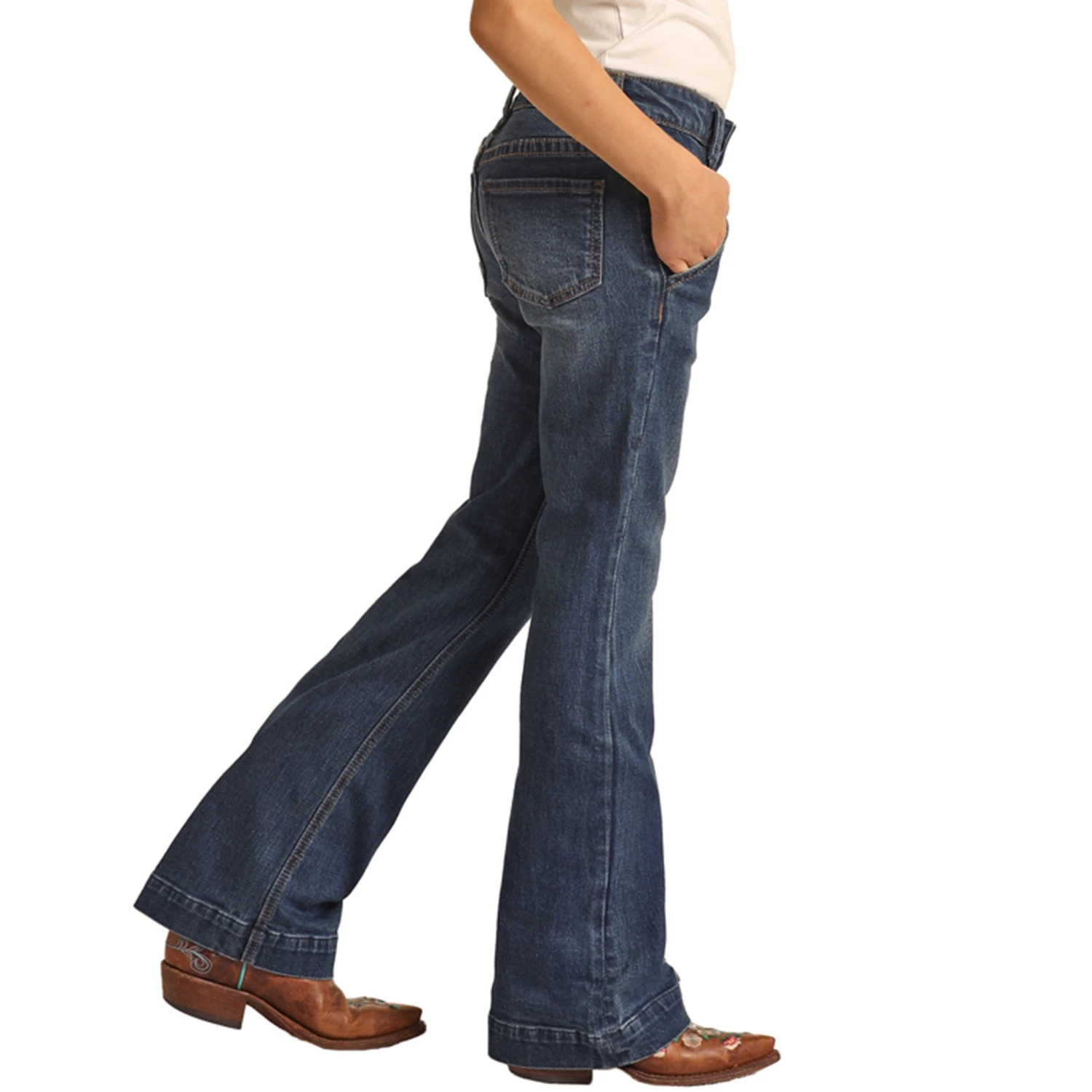 Rock & Roll Girls Mid Rise Trouser 2 Rock & Roll Girls Mid Rise Trouser - Image 2