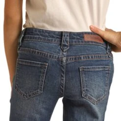 Rock & Roll Girls Mid Rise Trouser 7 Rock & Roll Girls Mid Rise Trouser -Moderoo Store RRGD5MR0XJ B 1