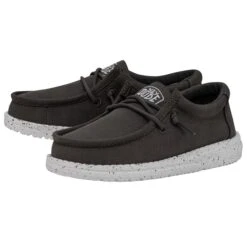 Heydude Hey Dude Wally Youth Slub Canvas Grey