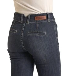 Rock & Roll Cowgirl High Rise Dark Trouser Jeans -Moderoo Store Screenshot2023 05 25115057
