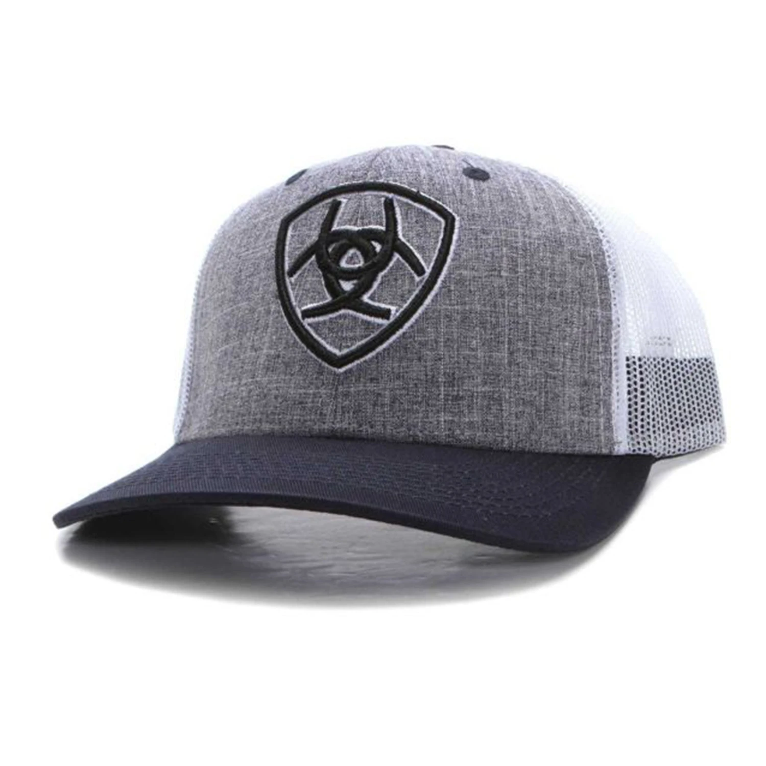 Ariat Men's Grey And Navy Embroidered Cap 2 Ariat Men's Grey And Navy Embroidered Cap - Image 2