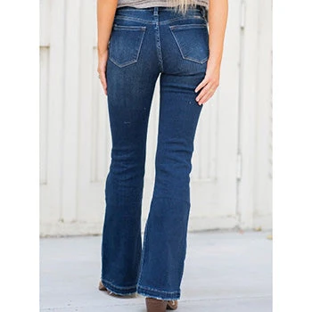 KanCan Dark Distressed Flare 1 KanCan Dark Distressed Flare