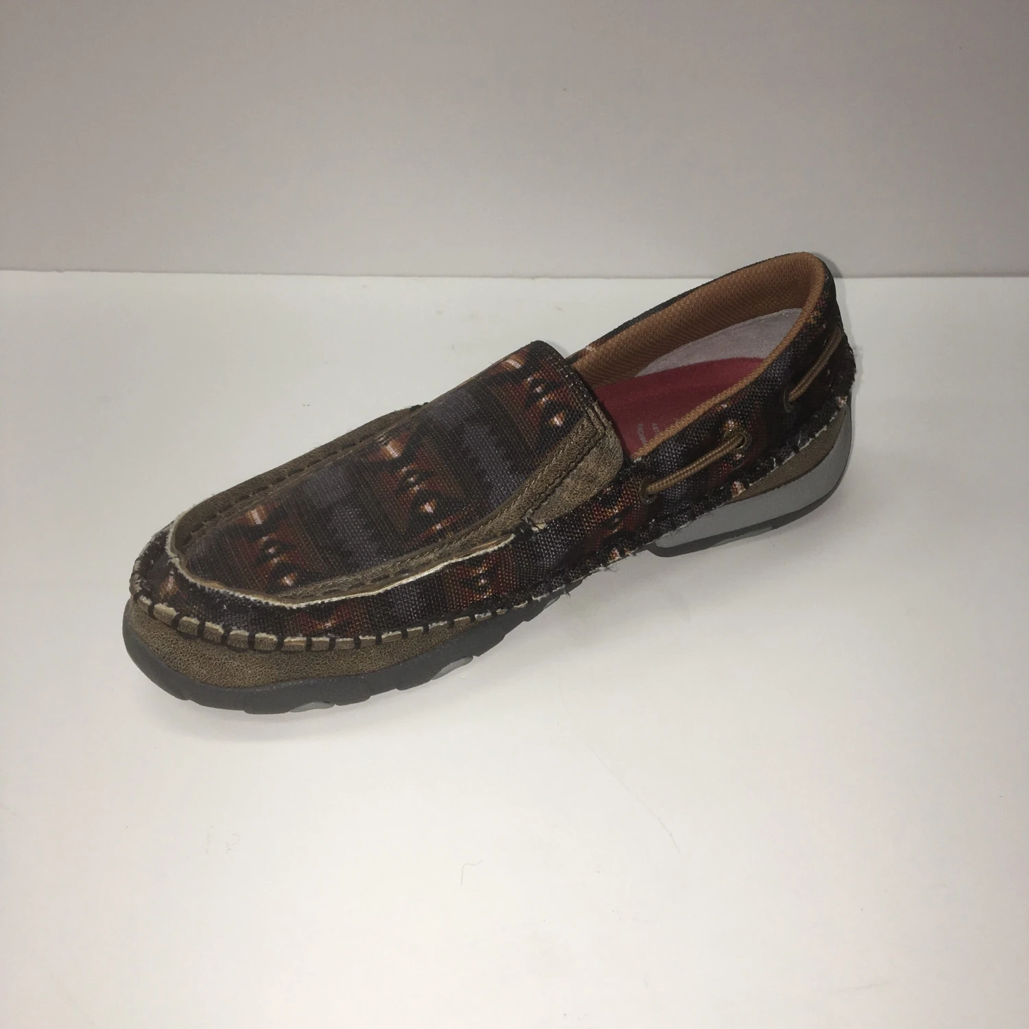 WE Exclusive ~ Twisted X Women's Grey Aztec Slip On Moc 3 WE Exclusive ~ Twisted X Women's Grey Aztec Slip On Moc - Image 3