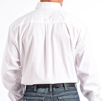 Cinch Men's Solid White Western Shirt 2 Cinch Men's Solid White Western Shirt - Image 2