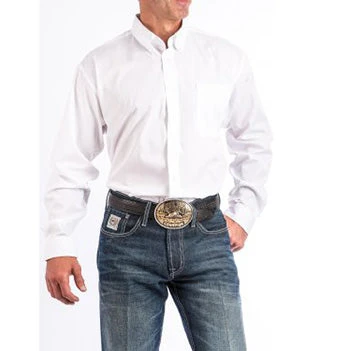 Cinch Men's Solid White Western Shirt 1 Cinch Men's Solid White Western Shirt