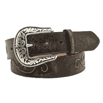 Nocona Women's Black Antique Scroll Belt 1 Nocona Women's Black Antique Scroll Belt