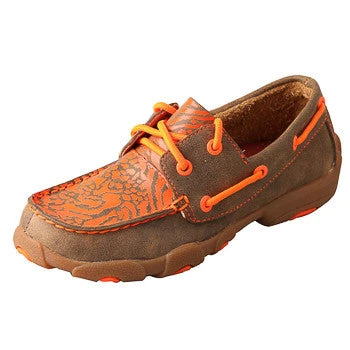 Twisted X Youth Wild Orange Bomber Driving Moc 1 Twisted X Youth Wild Orange Bomber Driving Moc